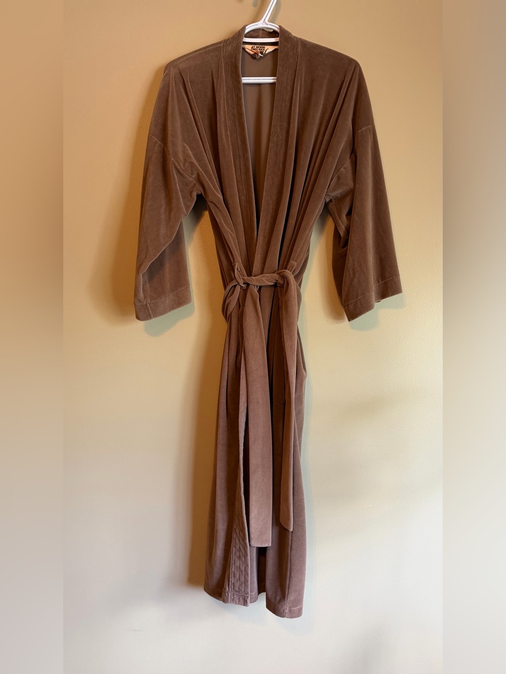 Vintage 1970’s Chez Moi Pipe Smoking Velour Robe
